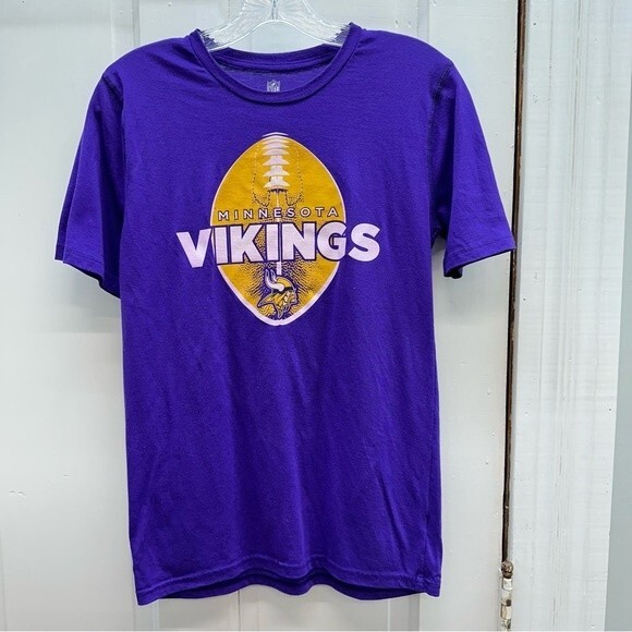 Minnesota Vikings NFL purple t shirt youth boys girls large 14 16 - Picture 1 of 3